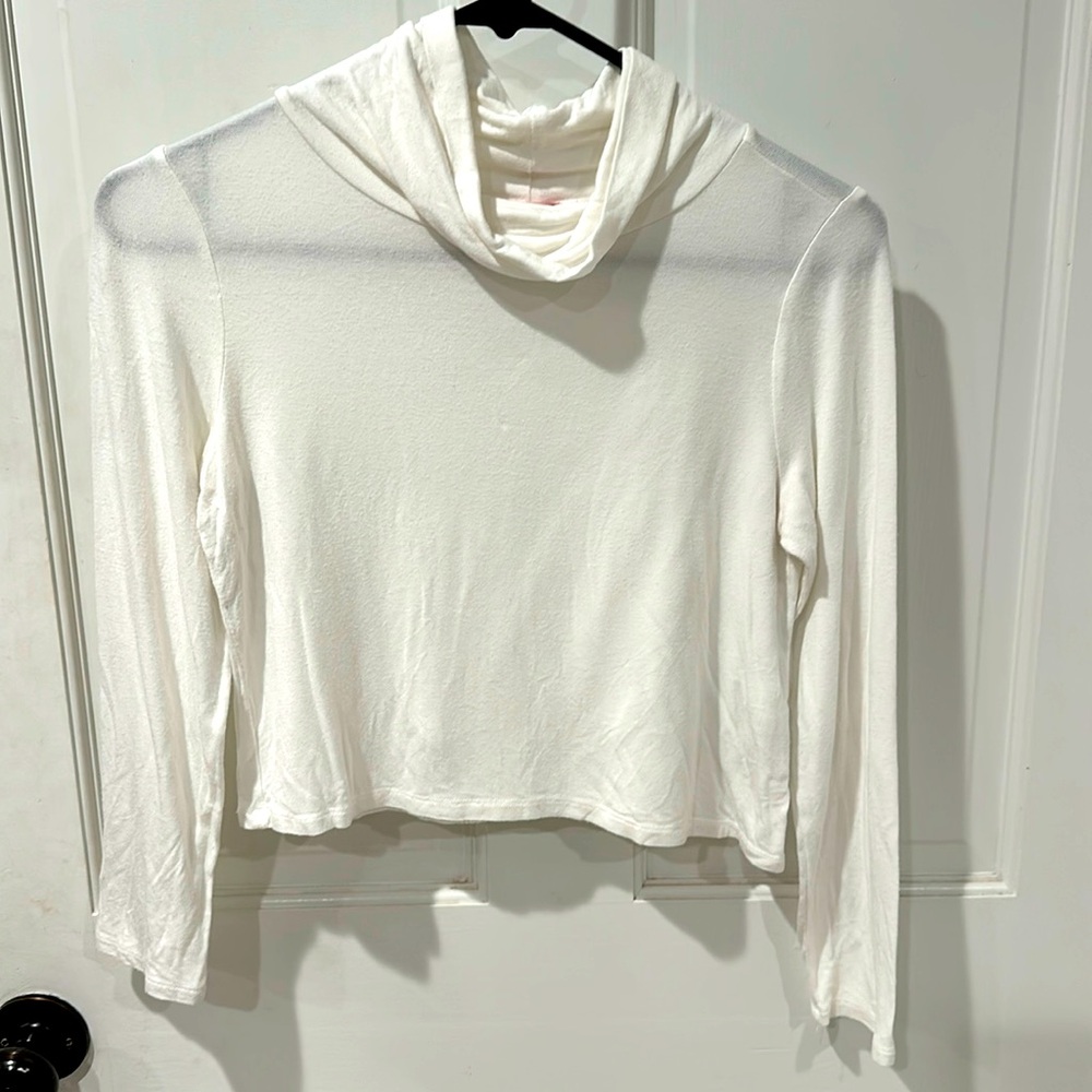 Gianni Bini crop longsleeve with loose turtleneck